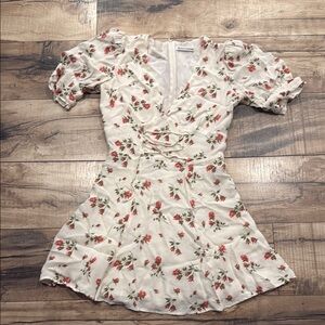 Reformation Floral Puff Sleeve Dress